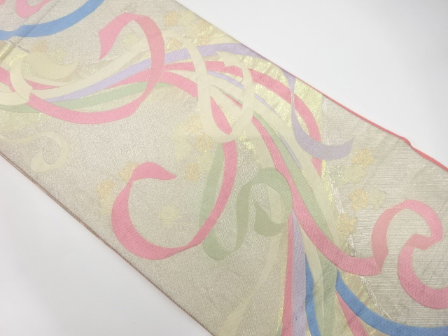 Japanese Kimono / Antique / Fukuro Obi Silk